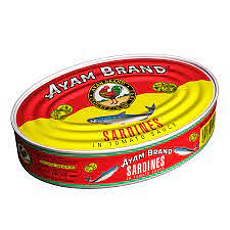 Sardines in Tomato Sauce (Flat Can)- Ayam Brand