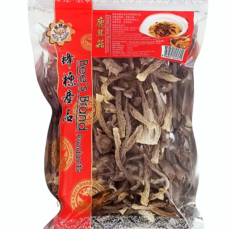 Dried Velvet Mushroom 鹿茸菇 - Bee's Brand