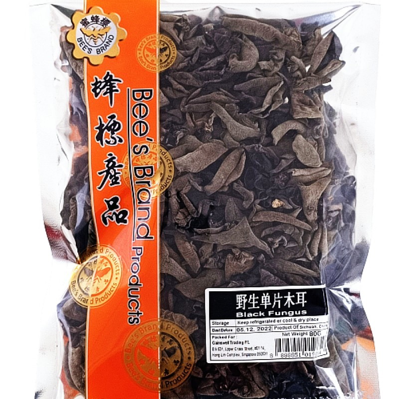 Sichuan WIld Black Fungus (野生单片木耳) - Bee's Brand