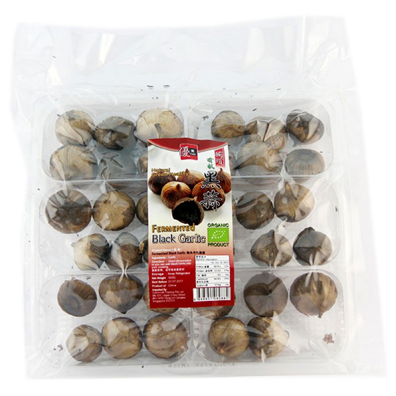 Fermented Black Garlic, Organic 有机多瓣黑蒜 - Umed