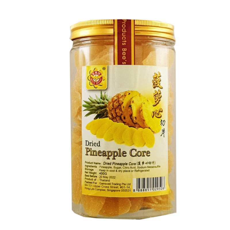 Dried Pineapple Core (干菠萝核) - Bee's Brand
