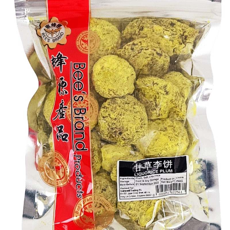 Preserved Liquorice Plum (甘草李饼) - Bee's Brand