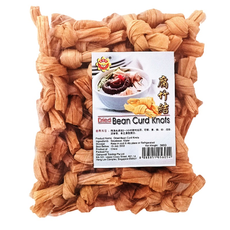 Dried Beancurd Knots (腐竹结) - Bee's Brand